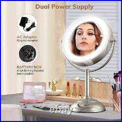 10 Extra Large and 17 Tall Lighted Makeup Mirror 1X/5X Magnifying Vanity Mi