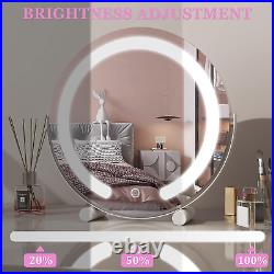 12 Inch Vanity Mirror with Lights, round Light up Makeup Mirror, LED Mirror Make