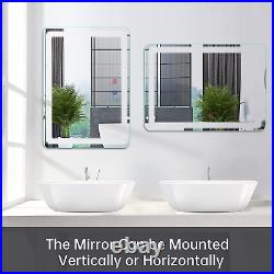 20 × 28 Inch LED Bathroom Vanity Mirror, Lighted Vanity Mirror Lights for Wall