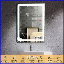 20 × 28 Inch LED Bathroom Vanity Mirror, Lighted Vanity Mirror Lights for Wall