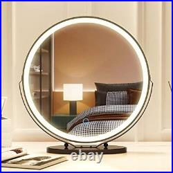 20 Inch Makeup Mirror Vanity Mirror With 3 Color Lighting Modes Touch Control De