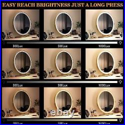 20 Vanity Makeup Mirror with Lights 3 Color Lighting Dimmable LED Mirror Bedroom