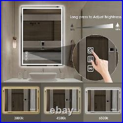2432 in Vanity LED Mirror Bathroom Bluetooth Antifog 3 Color light Adjustment