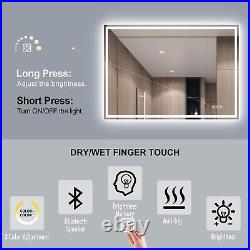 28x36in LED Lighted Bath/Livingroom Mirror Bluetooth Plug in Wall Vanity Mirror
