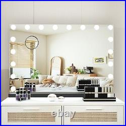 32 Hollywood Makeup Mirror 18 Bulbs Dimmable Lights Dressing Mirror for Bedroom
