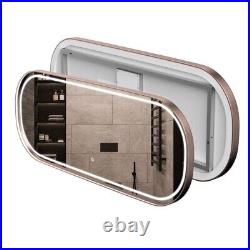 63 LED 3 Colors Light Vanity Mirror Dimmable Touch Sensor Switch Lighted Mirror