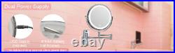 8-inch Wall Mounted Makeup Vanity Mirror 3 colors Led lights 1X/10X