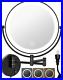 9 Wall Mounted Lighted Makeup Vanity Mirror with 3 Color Dimming Lights, Large