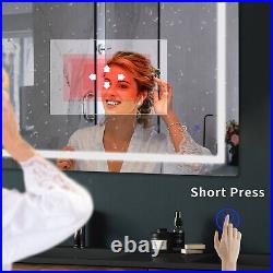 Anti-fog Bathroom Mirror LED smart Vanity Mirror Dimmable Lights 3628/3224
