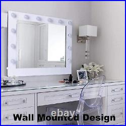Chende Hollywood Vanity Mirror with Lights, Large LED Makeup Mirror for Wall