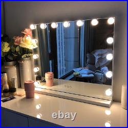 FENCHILIN Vanity Mirror with Lights, Hollywood Lighted Makeup Mirror with 15 Dim
