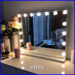 FENCHILIN Vanity Mirror with Lights, Hollywood Lighted Makeup Mirror with 15 LED