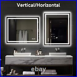 FURNIFIXTURE 24x40 Inch LED Bathroom Mirror Lighted Vanity 40x24