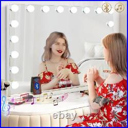 Hansong Vanity Mirror with Lights and Bluetooth Extra Large Hollywood Makeup 18