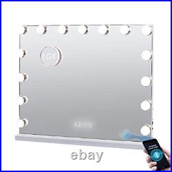 Hansong Vanity Mirror with Lights and Bluetooth Hollywood Makeup Mirror with