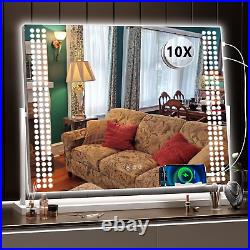 Hasipu Vanity Mirror with Lights, 10×12 LED Makeup Mirror, Lighted Makeup Mirr