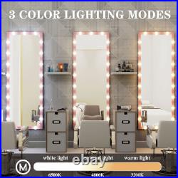 Hollywood Full Length Mirror with Lights Full Body Vanity Mirror with 3 Color