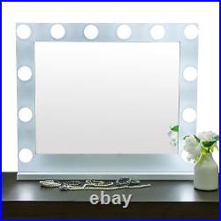 Hollywood Makeup Vanity Mirror Dressing Table with14 Bulb Tabletop or Wall Mounted