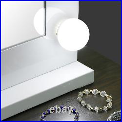 Hollywood Makeup Vanity Mirror White Beauty Mirror Dimmer with Light Stage LED