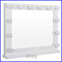 Hollywood Makeup Vanity Mirror White Beauty Mirror Dimmer with Light Stage LED