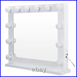 Hollywood Makeup Vanity Mirror with Light Stage Indoor Beauty Mirror Dimmer