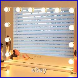 Hollywood Makeup Vanity Mirror with Lights, Tabletop or Wall Mounted Lighted