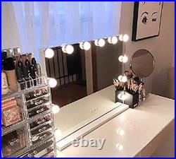 Hollywood Makeup Vanity Mirror with Lights, Tabletop or Wall Mounted Lighted