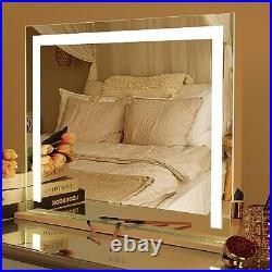 Hollywood Vanity Mirror Large Makeup Mirror with Lights Metal Frame Dimmable