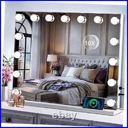 Hollywood Vanity Mirror with Lights, 15 Bulbs 23 x18 Inch Makeup 23''x18'