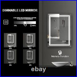 LED Bathroom Mirror Frontlit, Vanity Mirror with Lights, Wall 20x28 Modern