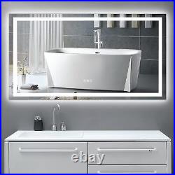 LED Bathroom Mirror with Lights, 48 x36 Dimmable Lighted Bathroom Vanity Mirror