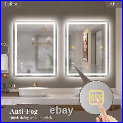 LED Lighted Bath/Living room Wall Vanity Mirror with Bluetooth Touch Dimmable