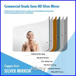 LED Lighted Bath/Living room Wall Vanity Mirror with Bluetooth Touch Dimmable