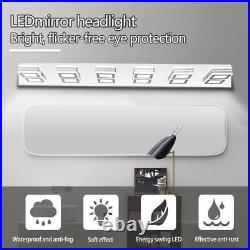 LED Modern Chrome Makeup Light, 6-Lights Acrylic Mirror Light