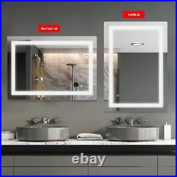 LED Vanity Mirror Dimmable Lights Bathroom Mirror Anti-fog 3628/3224