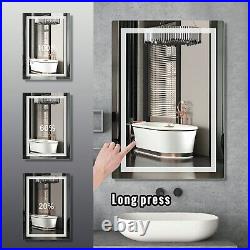 LED Vanity Mirror Dimmable Lights Bathroom Mirror Anti-fog 3628/3224