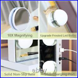 Large Hollywood Vanity Mirror with Lights Bluetooth 18 Dimmable LED Bulbs, 3