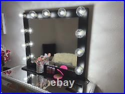 Large vanity mirror with lights 32 x 28 Made in the USA
