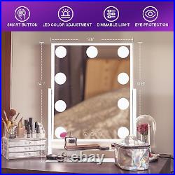 Lighted Makeup Mirror, Vanity Mirror with Lights, Hollywood Vanity Mirror with 9