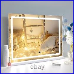 Makeup Vanity Mirror with Lights, 22.8x 18.1 Large LED Lighted Mirror with