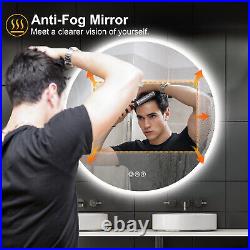 Modern 24'' LED Bathroom Vanity Mirror Dimming Bluetooth For Making up/ Shaving