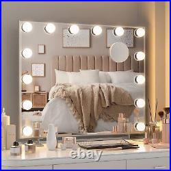 POPLIZZ Vanity Mirror with Lights Large Hollywood Lighted Makeup Mirror wit