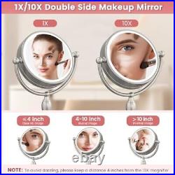 Professional 8.5 Lighted Makeup Mirror, 1X/10X Magnifying Vanity Mirror with