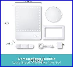 Riki Skinny Smart Vanity Mirror with HD LEDs (White, 5X Magnification) new