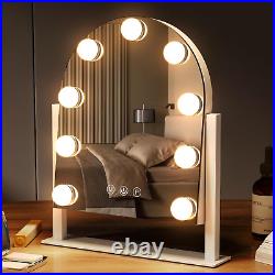 SVIOBY Vanity Mirror with Lights, 14''X12'' Arched Hollywood Makeup Mirror with