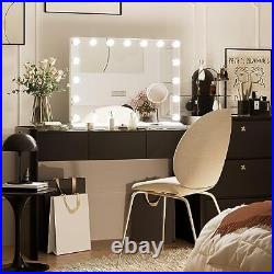 Vanity Mirror With Lights 23x18hollywood Personal Makeup Mirrors3 Color Dimmable