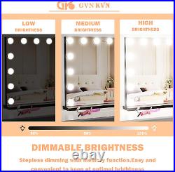 Vanity Mirror with Lights, 15 Dimmable LED Bulbs Large Hollyhood Makeup Mirror