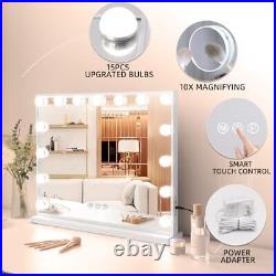 Vanity Mirror with Lights 22.8x 18.1 Makeup Mirror with Lights and 15 B-usb