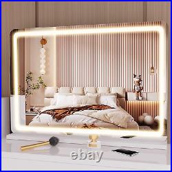 Vanity Mirror with Lights, 32? X 22? LED Makeup Mirror, Lighted Makeup Mirror Wi