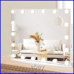 Vanity Mirror with Lights 3 Color Lighting Modes Tabletop & Wall-Mounted
